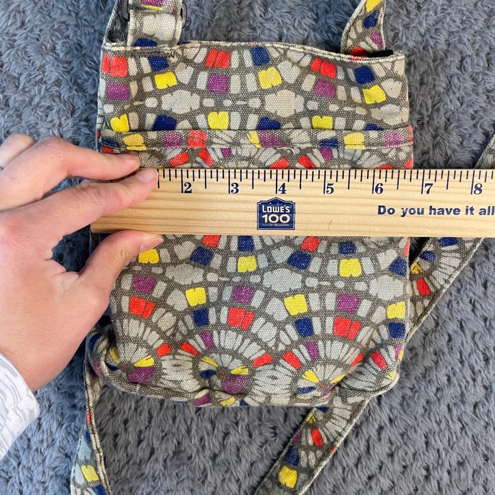 KAVU Limited Edition Geometric Mosaic Small Crossbody Bag Festival Travel Boho - Picture 10 of 10